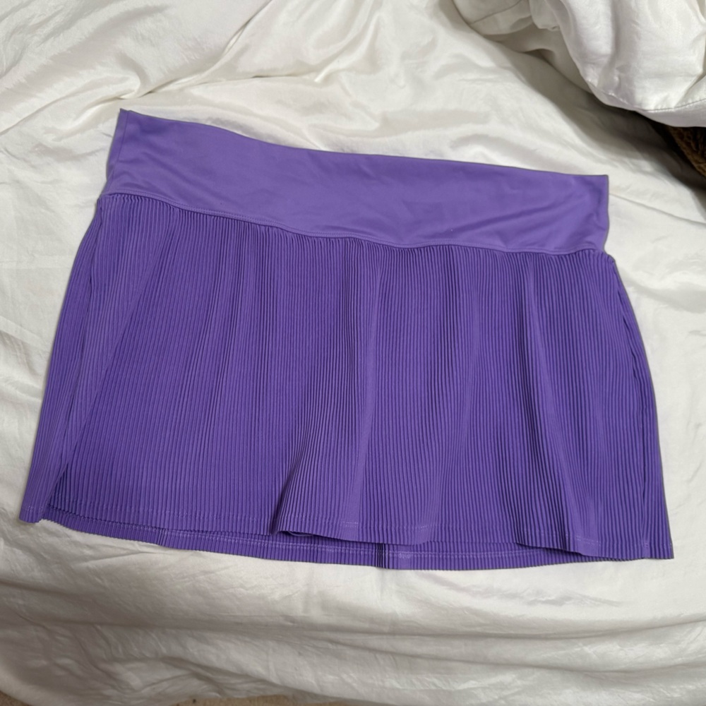 Purple Pleated Skort